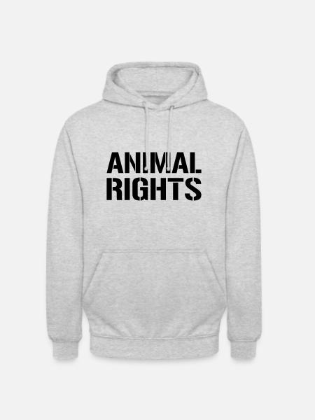 ANIMAL RIGHTS - Unisex Hoodie - light heather grey