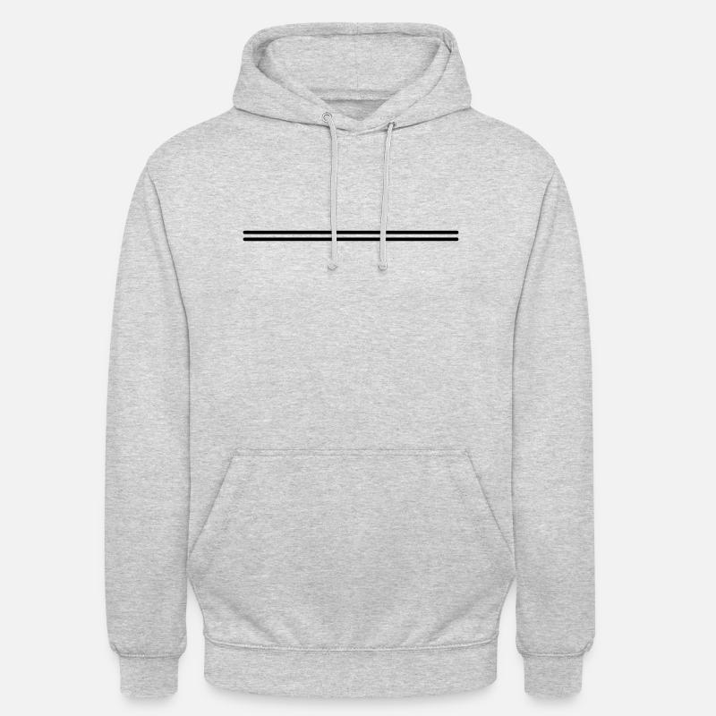 Double course - Sweat-shirt à capuche unisexe - gris clair chiné