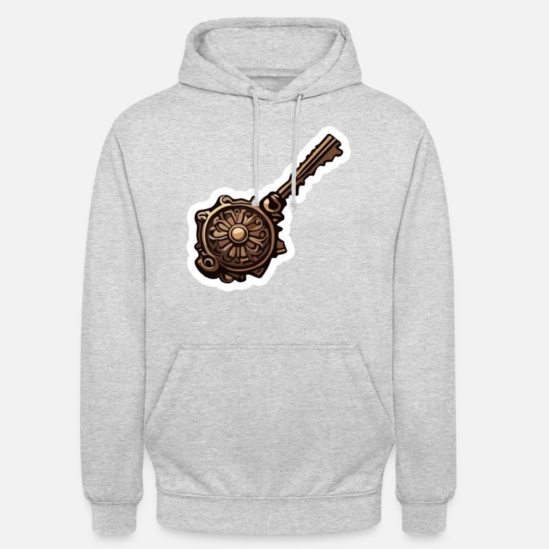 Key / Lock / Locked / Security - Unisex Hoodie - light heather grey