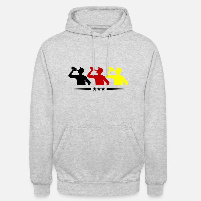 Drinker Team Bottle Germany - Unisex Hoodie - light heather grey