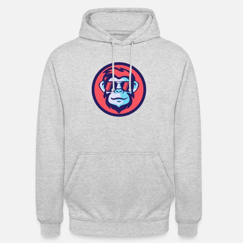 COOLMONKEY - Unisex Hoodie - Hellgrau meliert