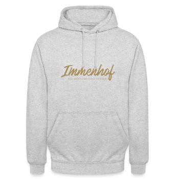 Immenhof - Das Abenteuer eines Sommers - Unisex Hoodie - Hellgrau meliert - Vorne - Alina (178cm) & Michal (187cm)