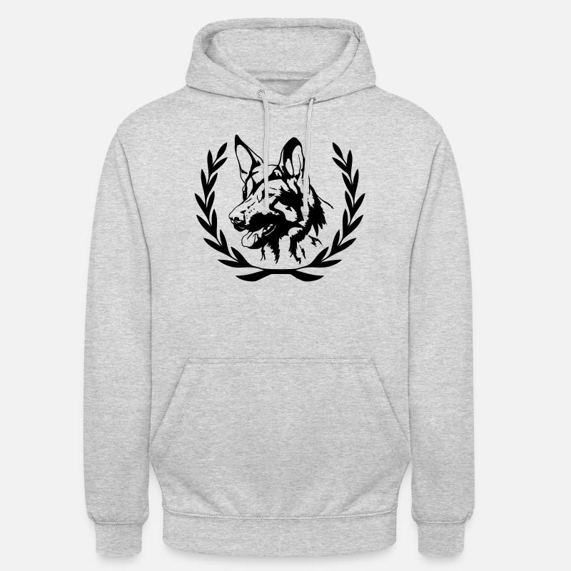 Schäferhund - Unisex Hoodie - Hellgrau meliert