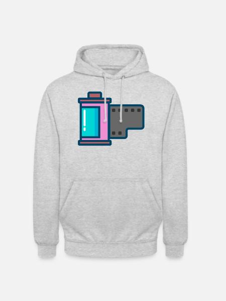 camera camera film camera photo - Unisex Hoodie - light heather grey