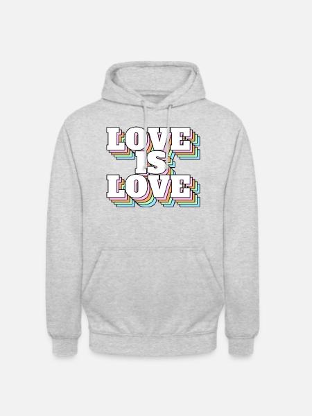 Love is Love - Unisex Hoodie - light heather grey