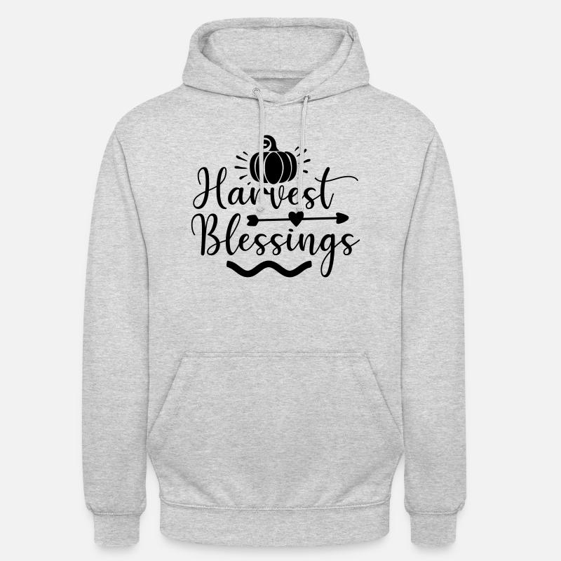 Bénédictions de la moisson - Sweat-shirt à capuche unisexe - gris clair chiné