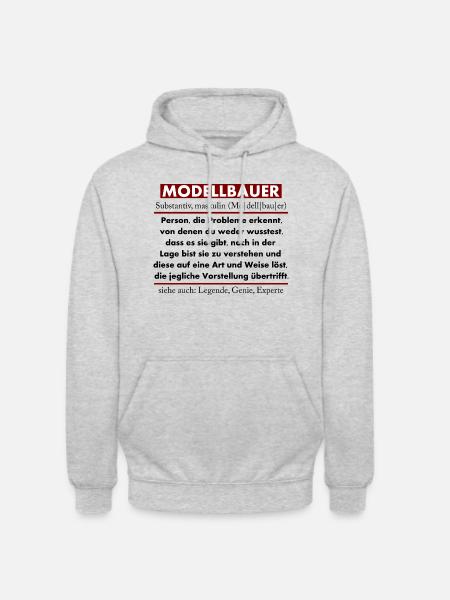 Modellbauer - Unisex Hoodie - Hellgrau meliert