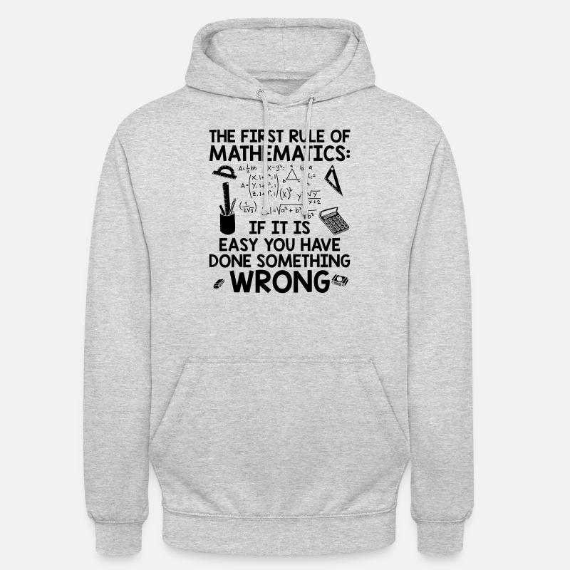 Mathematiker Studium | Mathe Mathematik Geschenke - Unisex Hoodie - Hellgrau meliert