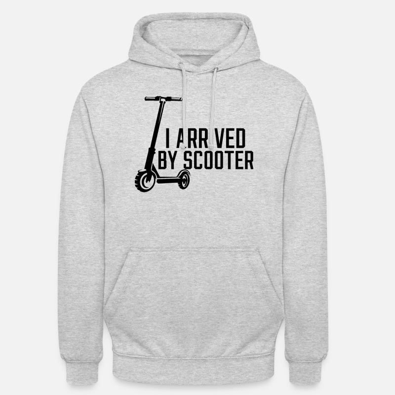 E-Scooter E-Roller Scooter - Sweat-shirt à capuche unisexe - gris clair chiné