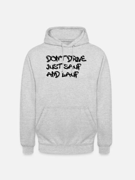 DON T DRIVE - Unisex Hoodie - Hellgrau meliert