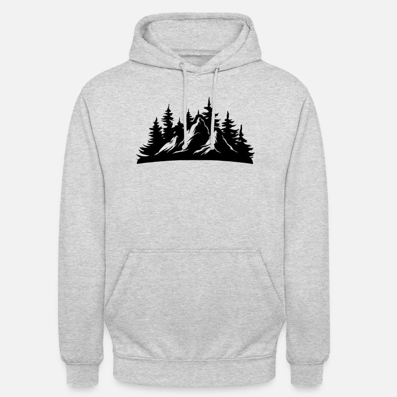 Mountains - Unisex Hoodie - light heather grey