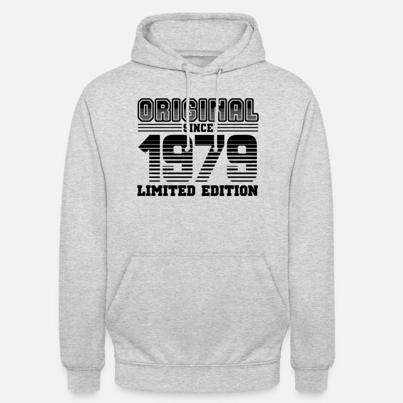 1979 - Sweat-shirt à capuche unisexe - gris clair chiné