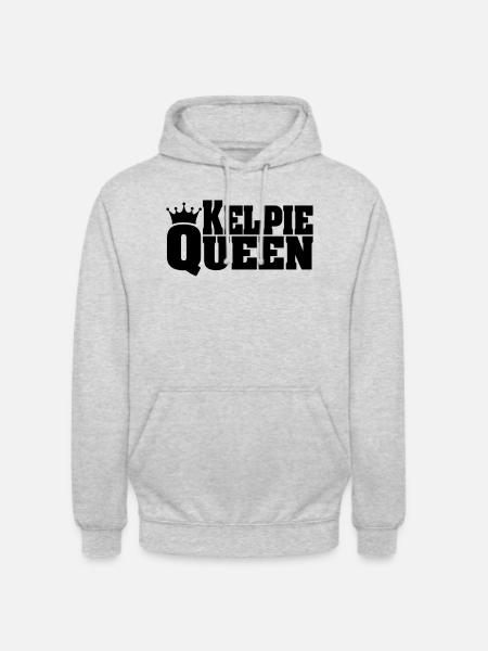 KELPIE QUEEN Australian Kelpie - Unisex Hoodie - light heather grey