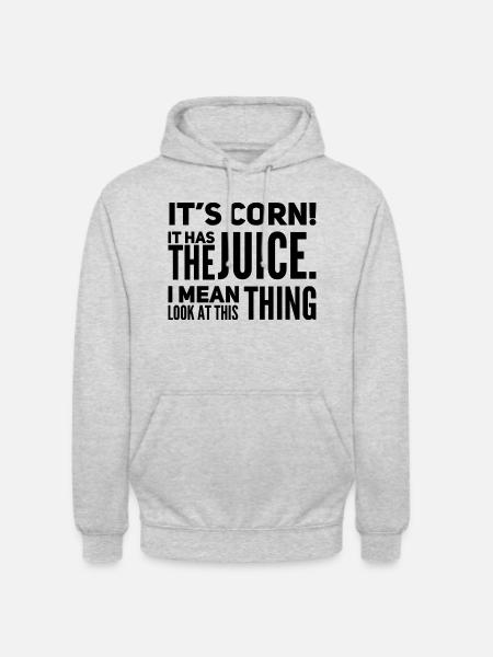 Its corn - Unisex Hoodie - Hellgrau meliert