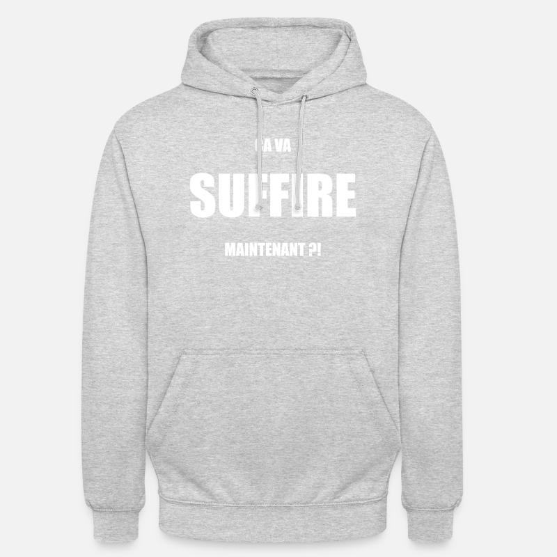 ça va suffire maintenant ? - Sweat-shirt à capuche unisexe - gris clair chiné