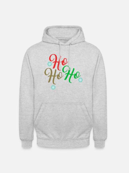 HoHoHo Merry Christmas - Unisex Hoodie - light heather grey