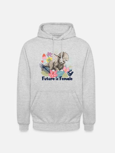 Jurassic World Styracosaurus Flower Design - Unisex Hoodie - light heather grey