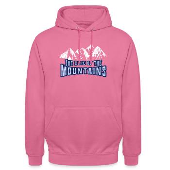 L’attrait des montagnes 2 - Sweat-shirt à capuche unisexe - rose - Devant - Alina (178cm) & Michal (187cm)