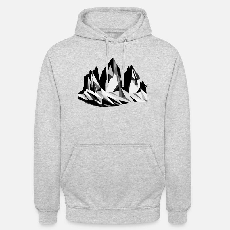 Tre Cime di Lavaredo per eccellenza - Felpa con cappuccio unisex - grigio chiaro melange