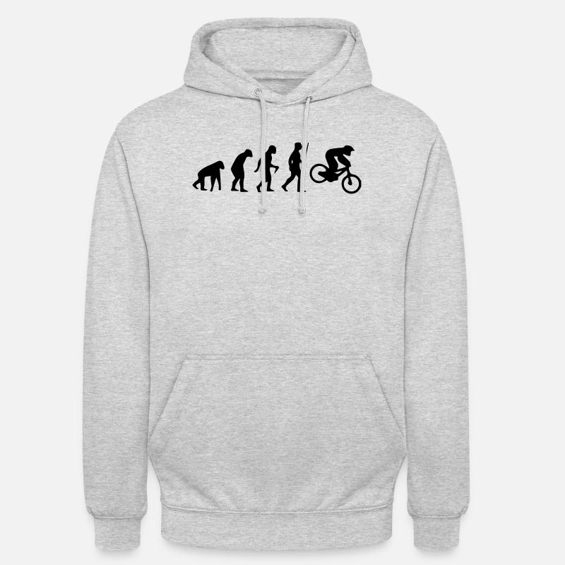 MOTORCROSS EVOLUTION - Sweat-shirt à capuche unisexe - gris clair chiné
