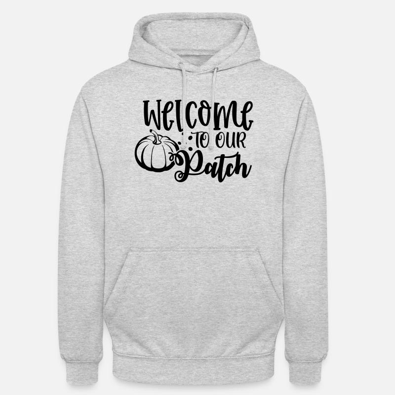 welcome to our patchb - Unisex Hoodie - light heather grey
