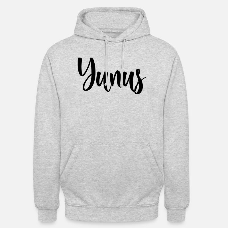 Nom - Yunus - Sweat-shirt à capuche unisexe - gris clair chiné