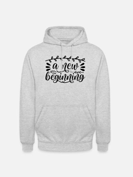 23 a new beginning - Unisex Hoodie - light heather grey