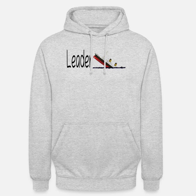 Leadership - Sweat-shirt à capuche unisexe - gris clair chiné