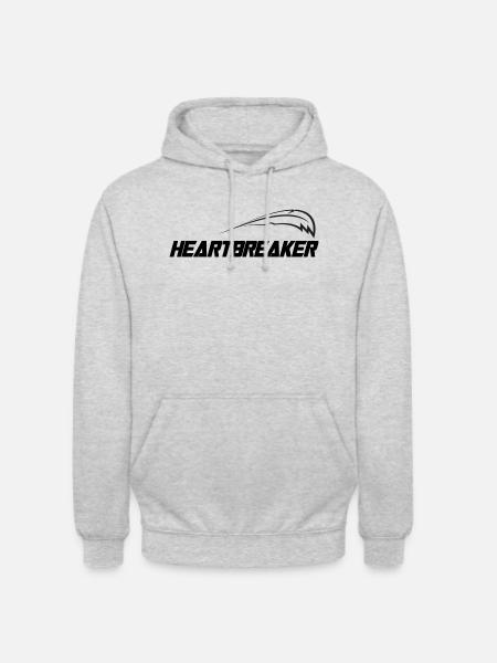 HEARTBREAKER - Unisex Hoodie - Hellgrau meliert