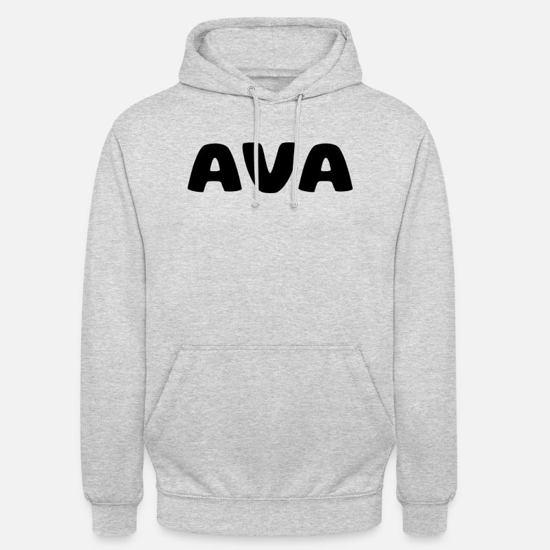 Name - Ava - Unisex Hoodie - light heather grey