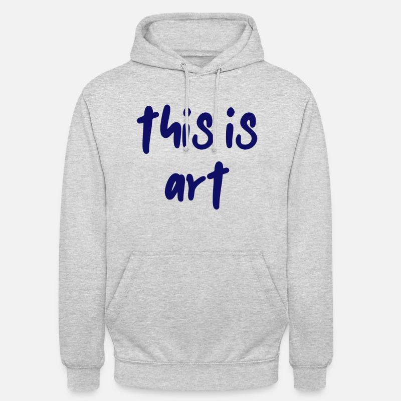 c’est de l’art - Sweat-shirt à capuche unisexe - gris clair chiné