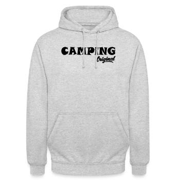 Campeur Original - Sweat-shirt à capuche unisexe - gris clair chiné - Devant - Alina (178cm) & Michal (187cm)