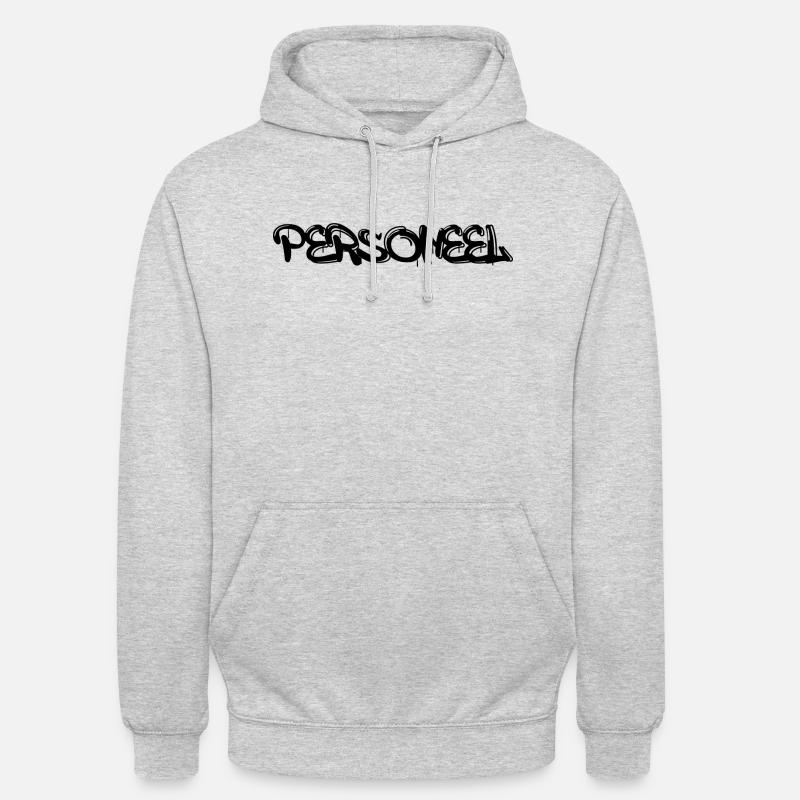 PERSONEEL - Sweat-shirt à capuche unisexe - gris clair chiné