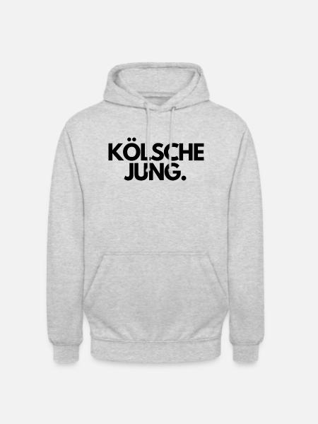 KÖLSCHE JUNG. - Unisex Hoodie - Hellgrau meliert