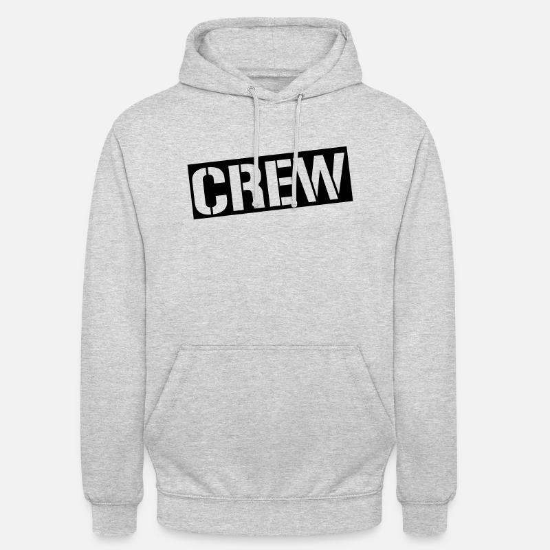 équipage - Sweat-shirt à capuche unisexe - gris clair chiné