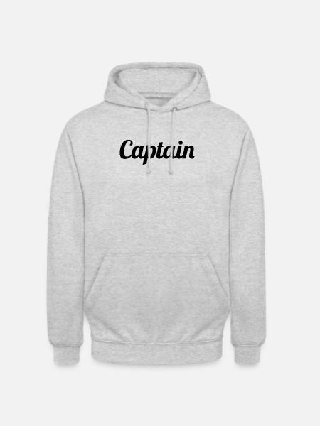 Captain - Unisex Hoodie - Hellgrau meliert
