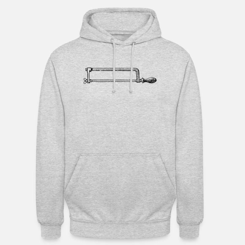 charpentier menuisier charpentier charpentier joiner24 - Sweat-shirt à capuche unisexe - gris clair chiné