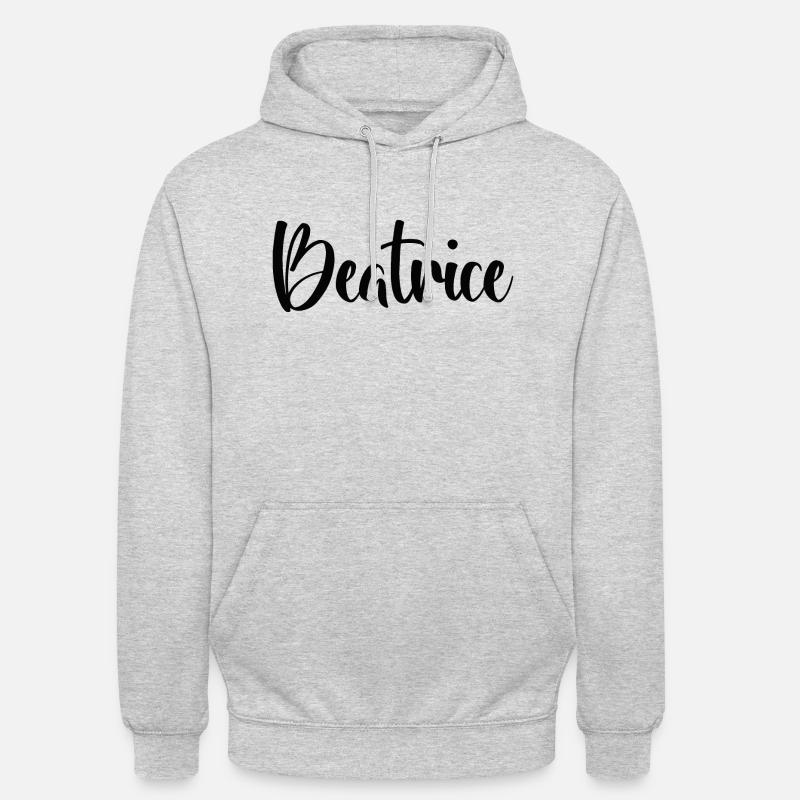 Beatrice - Sweat-shirt à capuche unisexe - gris clair chiné