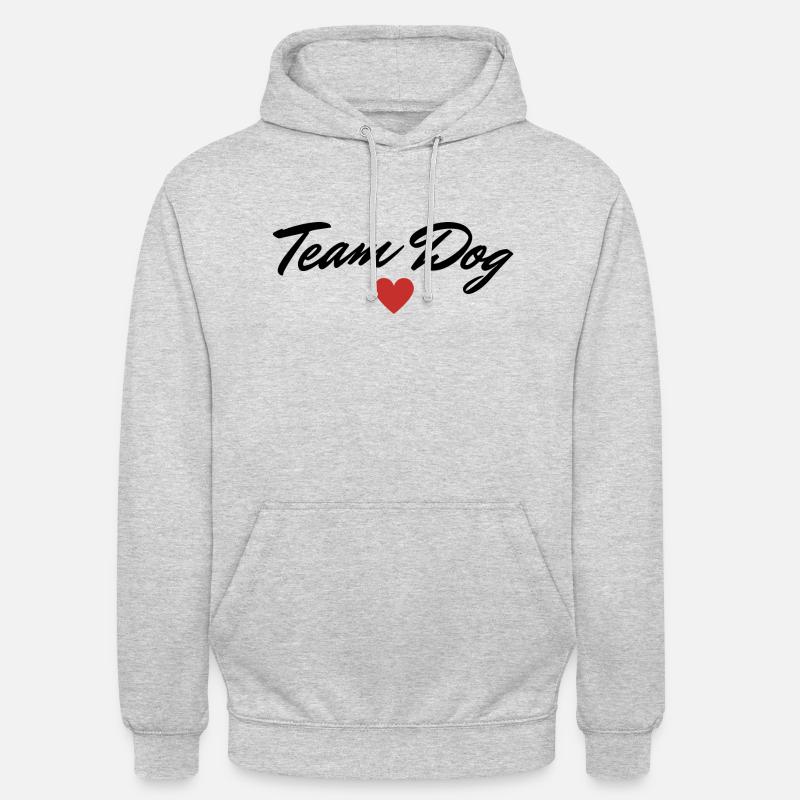 Idée cadeau d’équipe de chiens à quatre pattes - Sweat-shirt à capuche unisexe - gris clair chiné