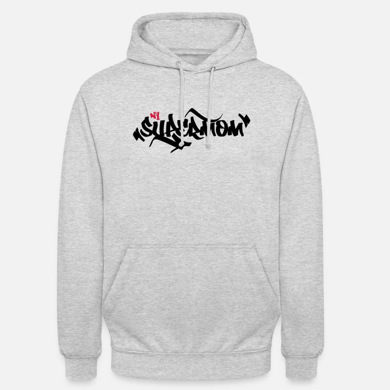 Design de Supermom - Sweat-shirt à capuche unisexe - gris clair chiné