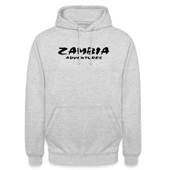 Zambie - Sambie - Sweat-shirt à capuche unisexe - gris clair chiné - Devant - Alina (178cm) & Michal (187cm)