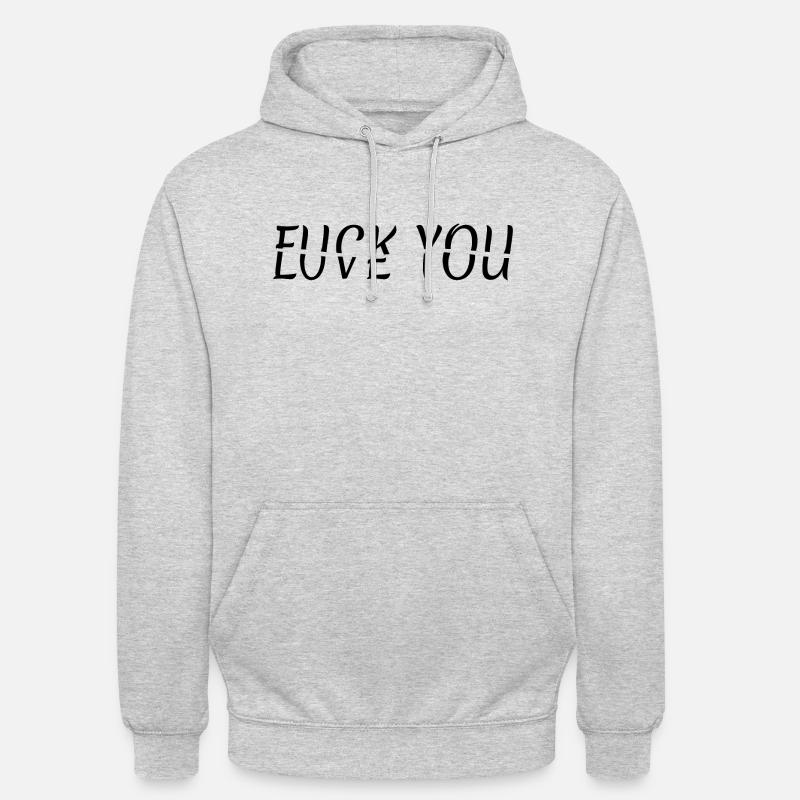 Beziehungs Glück oder Stress - Unisex Hoodie - Hellgrau meliert