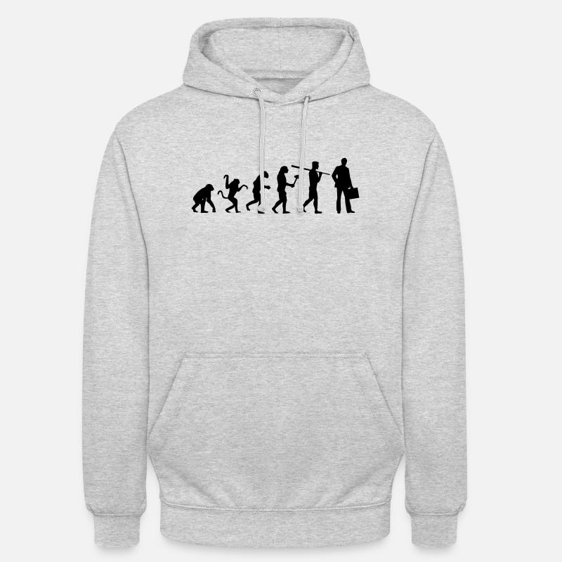 BUSINESS EVOLUTION! - Sweat-shirt à capuche unisexe - gris clair chiné