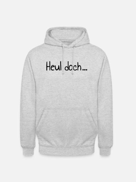 heul doch ... - mimimi - Unisex Hoodie - Hellgrau meliert