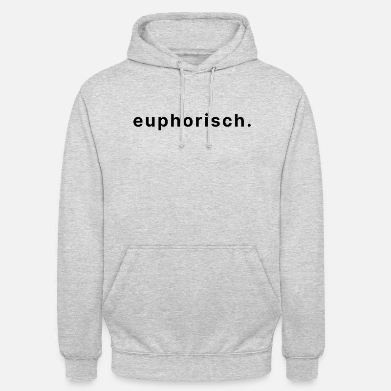 euphorisch. - Unisex Hoodie - Hellgrau meliert