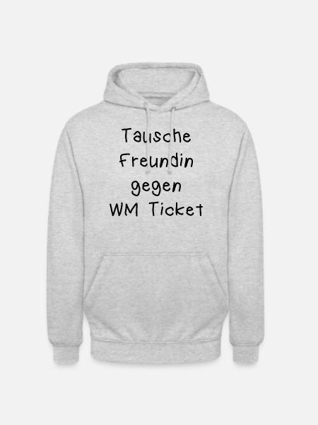 tauschefreundin - Unisex Hoodie - Hellgrau meliert