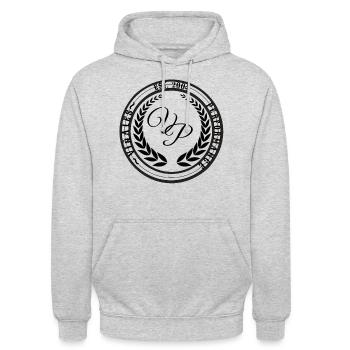 viñales Performance Logo Noir - Sweat-shirt à capuche unisexe - gris clair chiné - Devant - Alina (178cm) & Michal (187cm)