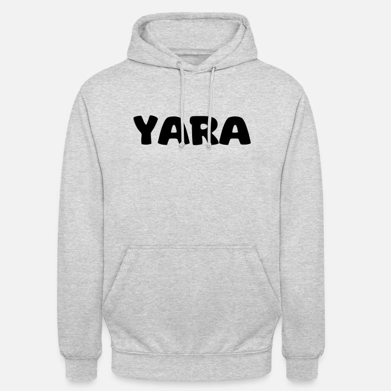 Nom - Yara - Sweat-shirt à capuche unisexe - gris clair chiné