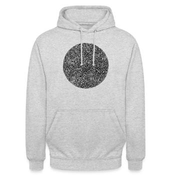 11 - Sweat-shirt à capuche unisexe - gris clair chiné - Devant - Alina (178cm) & Michal (187cm)