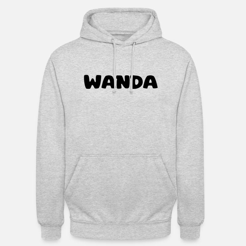 Nom - Wanda - Sweat-shirt à capuche unisexe - gris clair chiné
